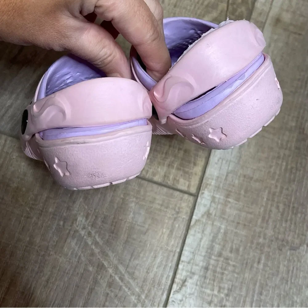 Baby Girl Toddler Pink Magical Unicorn Slip On Clogs Shoes Toddler Baby Size 4-5
